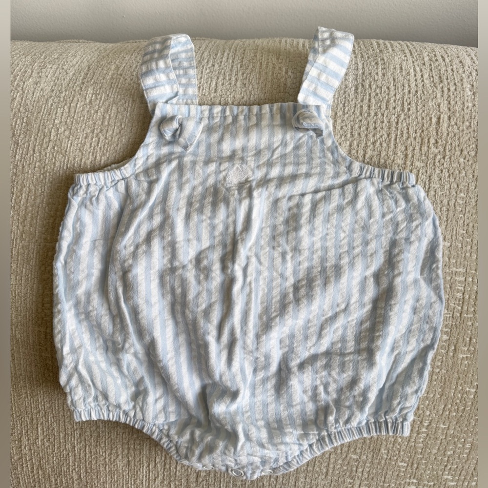 Babycottons Light Blue and White Striped Garment